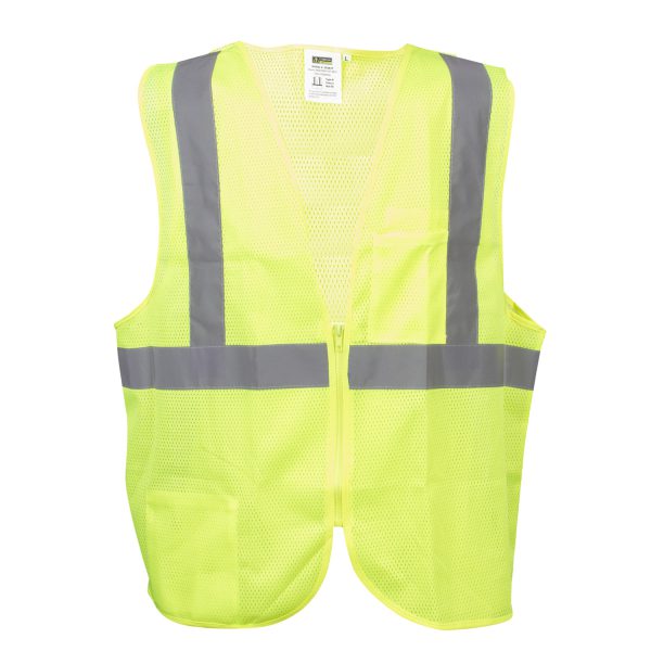 Safety Vest, Type R, Class 2, Mesh: #VZ261P - Image 2