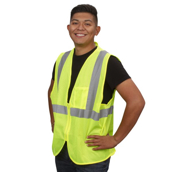 Safety Vest, Type R, Class 2, Mesh: #VZ261P - Image 5